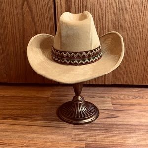 Vintage YA Boot Hill Tan Beige Cowboy Hat Large